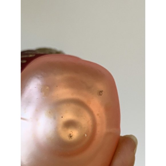 RARE Vintage Pink Blown Mercury Glass Angel Christmas Ornament Hand Painted - Picture 5 of 8